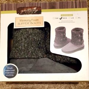 Apothecary Memory Foam Boots, Slip-on, Size 9-10